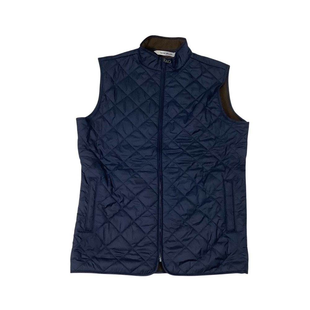Peter Millar NWT Youth Essex Quilted Vest Sz L Navy